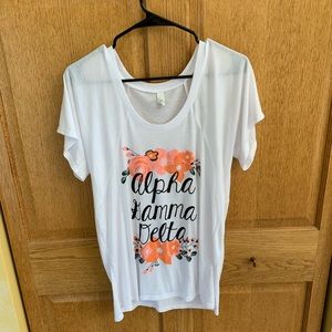 Alpha Gamma Delta Floral Tee